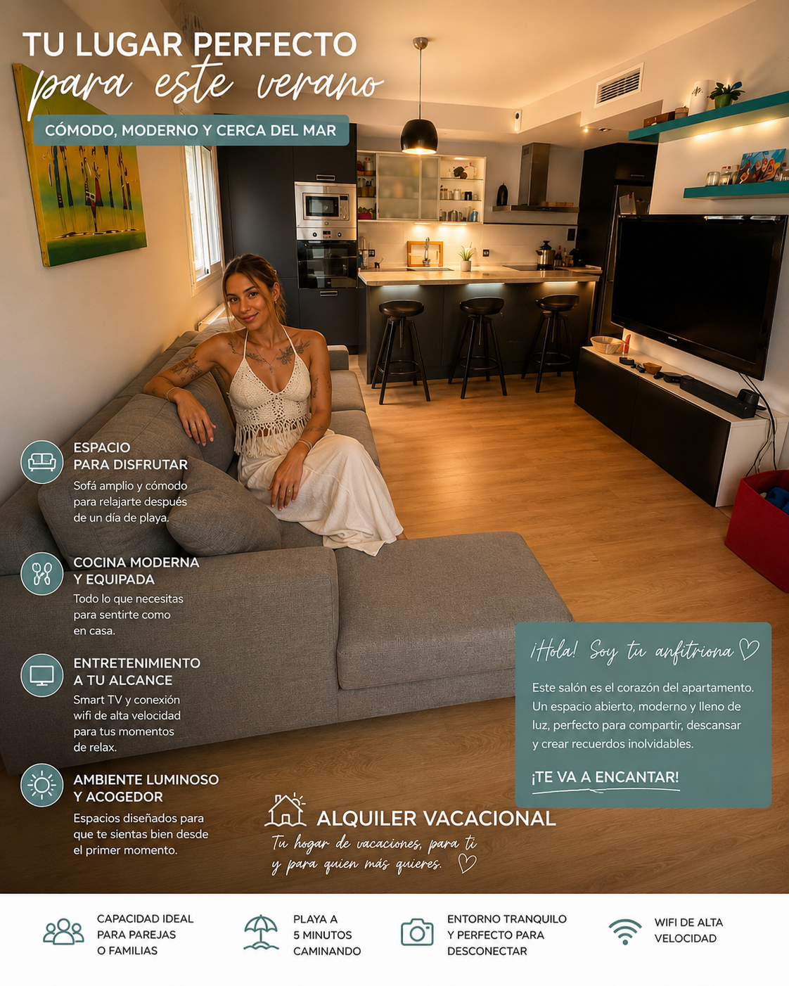 Apartamento vacacional en Comarruga