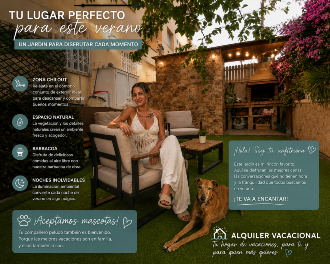 Zonas del apartamento en Comarruga